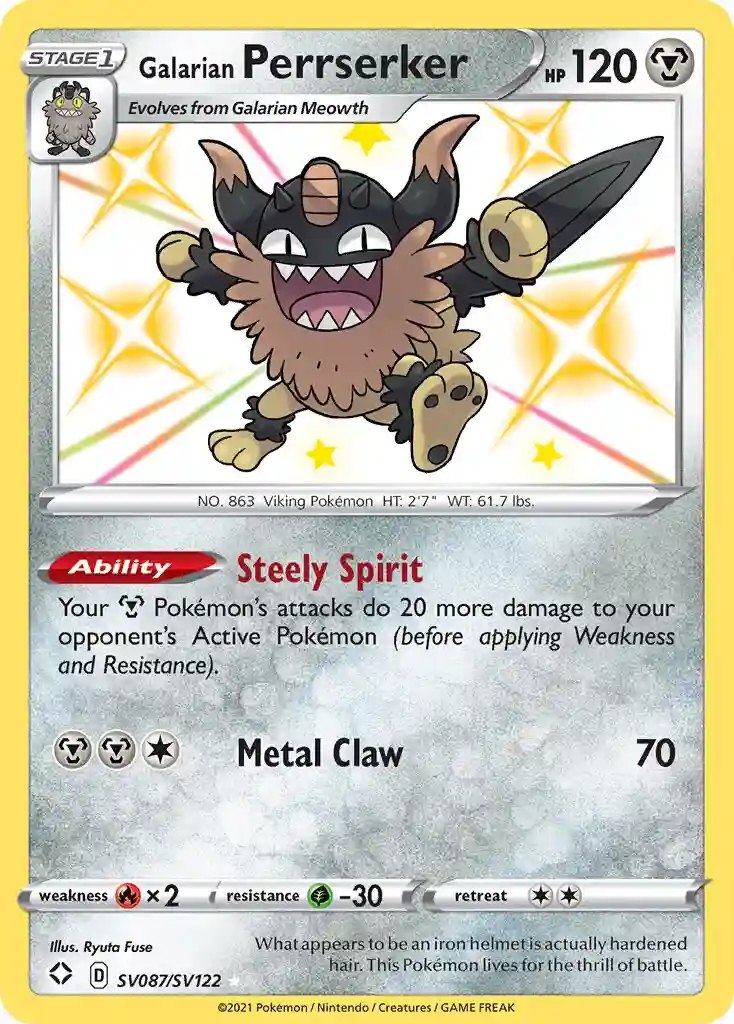 Galarian Perrserker-Holo