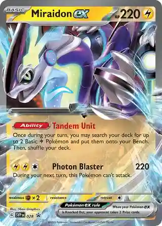 Miraidon EX Paldea Legends Tins (028) 2023 Pokemon Svp EN-SV Black Star Promo