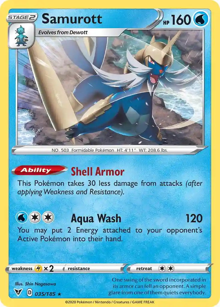 Samurott (035) 2020 Pokemon Sword & Shield Vivid Voltage