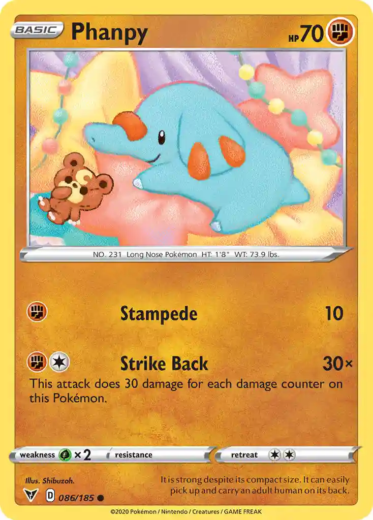 Phanpy (086) 2020 Pokemon Sword & Shield Vivid Voltage