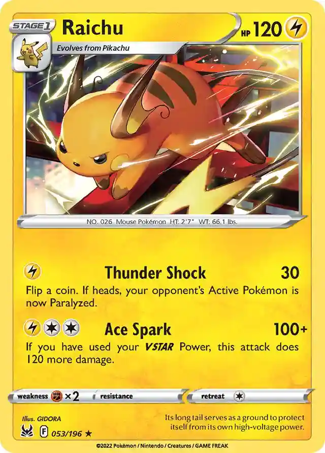 Raichu-Reverse Foil