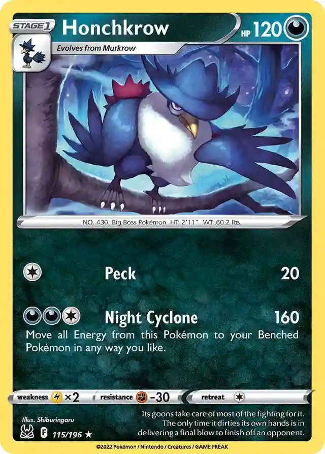 Honchkrow-Reverse Foil