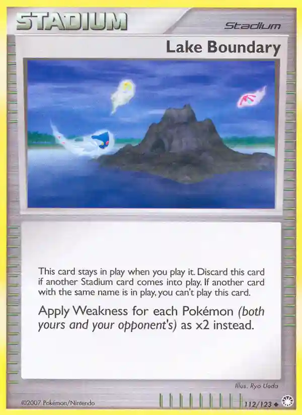 Lake Boundary-Reverse Foil (112) 2007 Pokemon Diamond & Pearl Mysterious Treasures