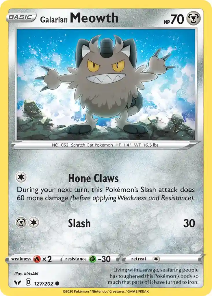 Galarian Meowth-Reverse Foil