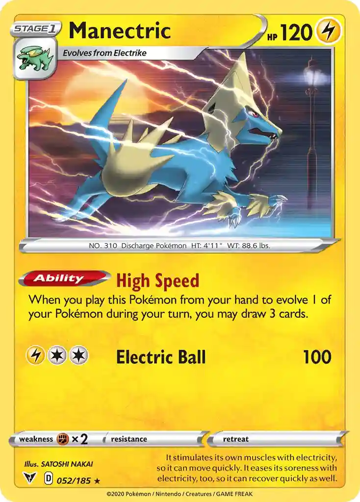 Manectric (052) 2020 Pokemon Sword & Shield Vivid Voltage