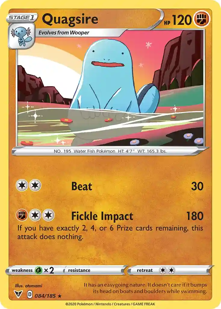 Quagsire-Reverse Foil (084) 2020 Pokemon Sword & Shield Vivid Voltage
