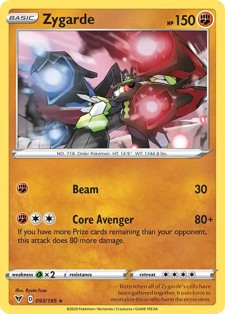 Zygarde-Holo (093) 2020 Pokemon Sword & Shield Vivid Voltage