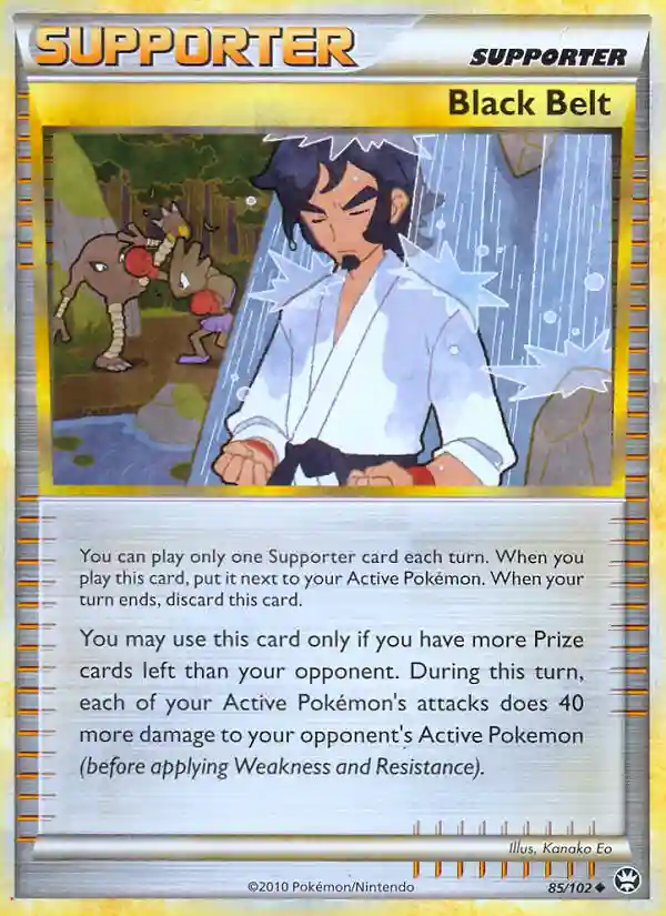 Black Belt-Holo Crosshatch-2011 Player Rewards (85) 2010 Pokemon Heartgold & Soulsilver Triumphant
