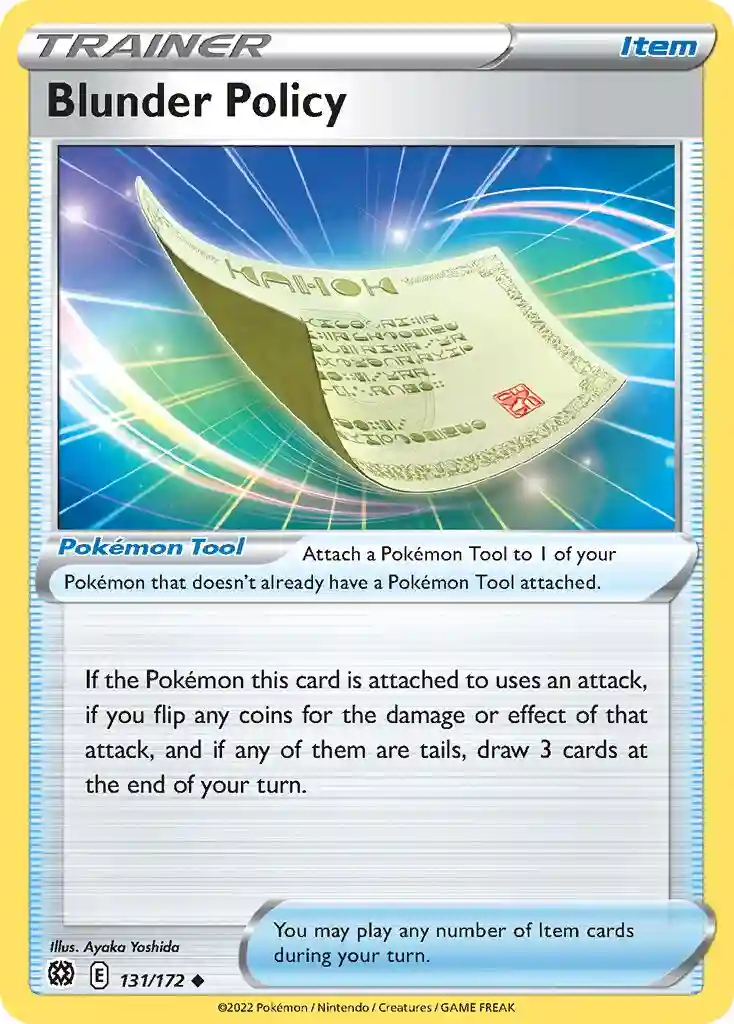 Blunder Policy-Reverse Foil