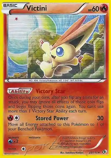 Victini-Holo (23) 2013 Pokemon Black & White Legendary Treasures