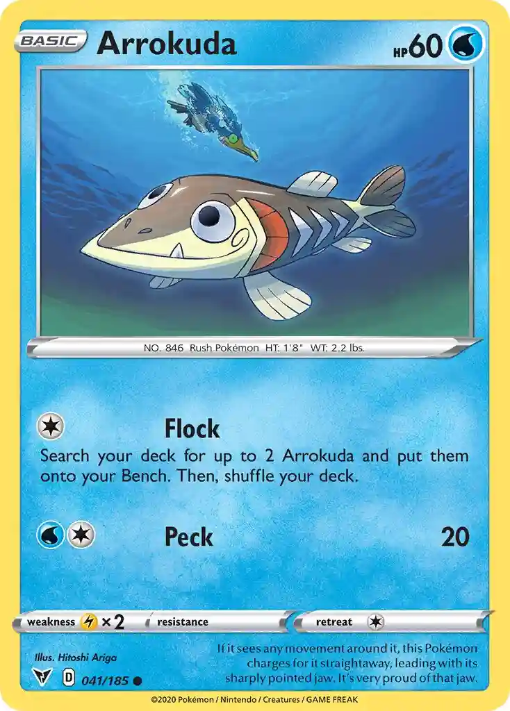 Arrokuda (041) 2020 Pokemon Sword & Shield Vivid Voltage