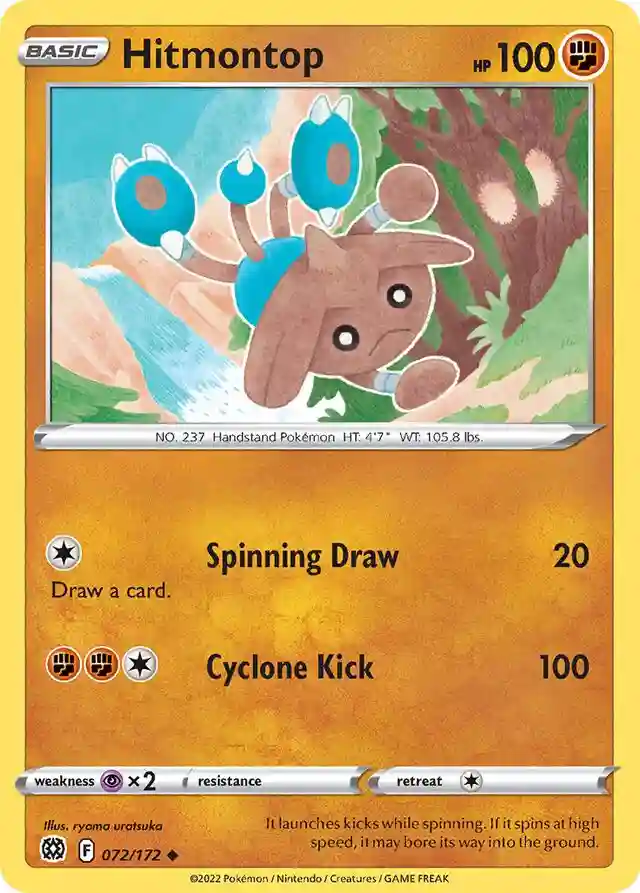 Hitmontop-Reverse Foil