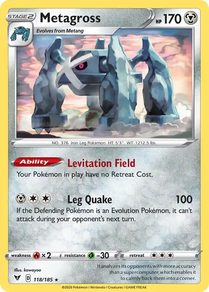 Metagross (118) 2020 Pokemon Sword & Shield Vivid Voltage
