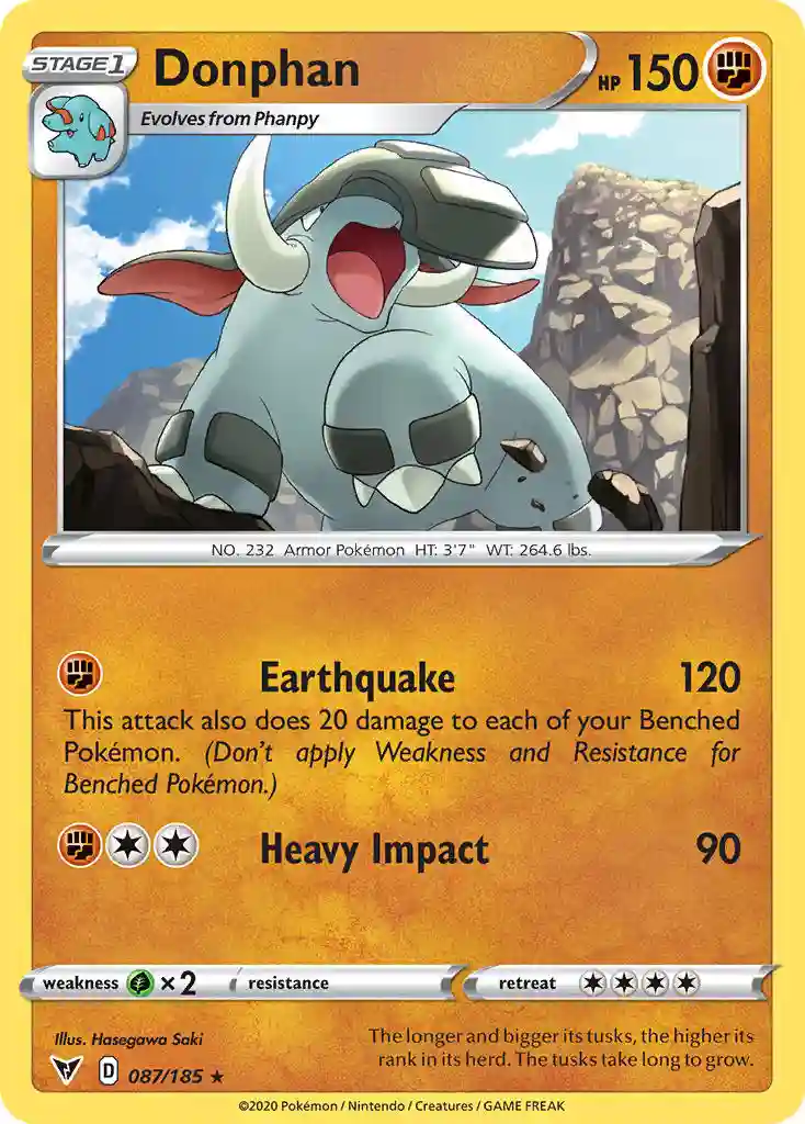 Donphan (087) 2020 Pokemon Sword & Shield Vivid Voltage