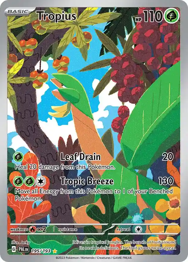 Tropius Illustration Rare (195) 2023 Pokemon Pal EN-Paldea Evolved