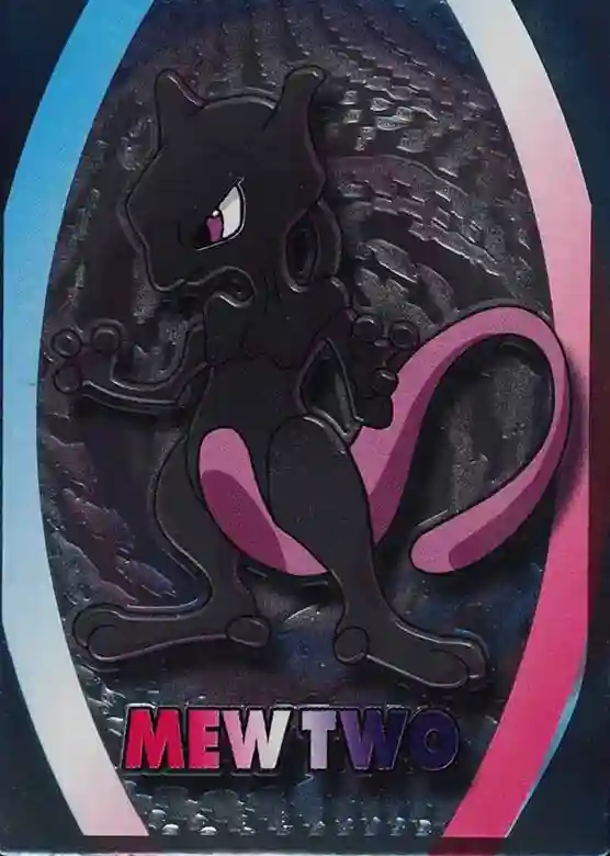 Mewtwo Embossed () 1999 Pokemon Japanese Meiji Promo