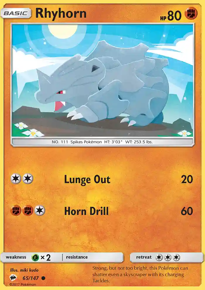 Rhyhorn-Reverse Foil