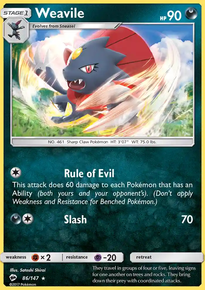 Weavile-Reverse Foil