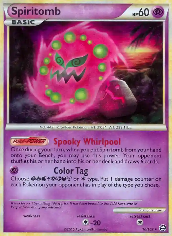 Spiritomb-Holo (10) 2010 Pokemon Heartgold & Soulsilver Triumphant