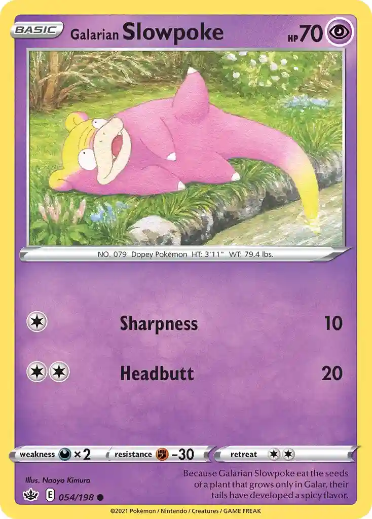 Galarian Slowpoke-Reverse Foil
