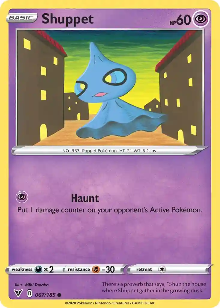 Shuppet (067) 2020 Pokemon Sword & Shield Vivid Voltage