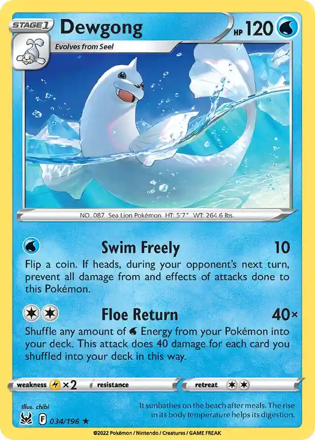 Dewgong-Reverse Foil