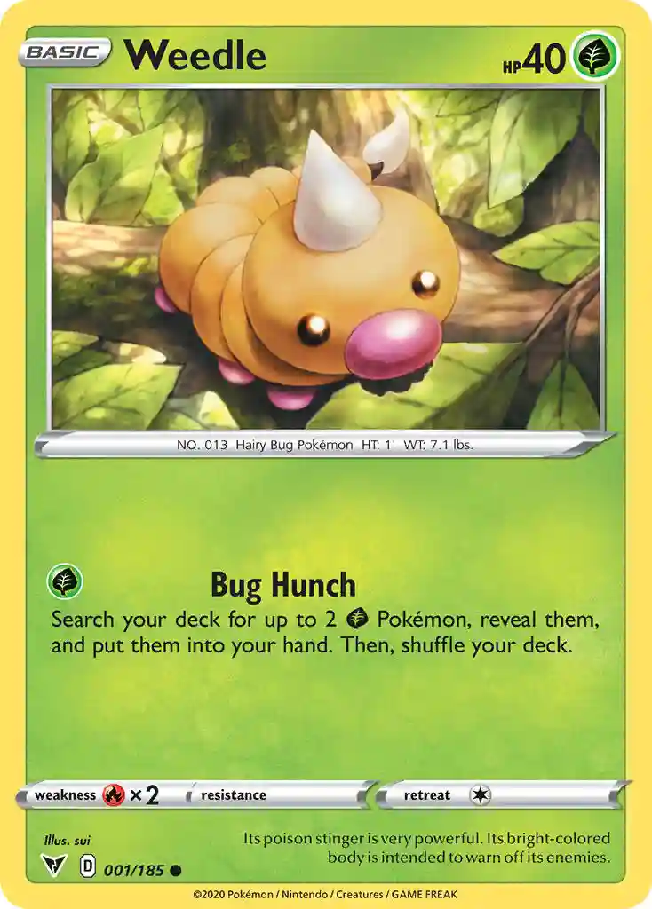 Weedle (001) 2020 Pokemon Sword & Shield Vivid Voltage