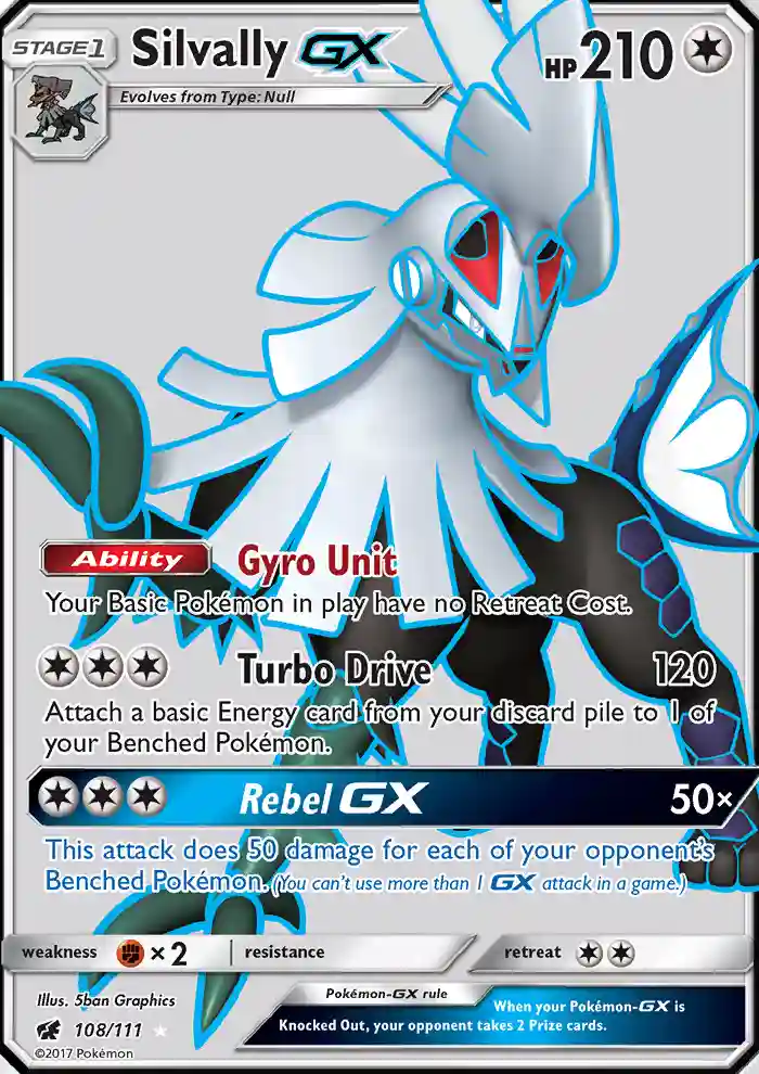 Full Art/Silvally GX (108) 2017 Pokemon Sun & Moon Crimson Invasion