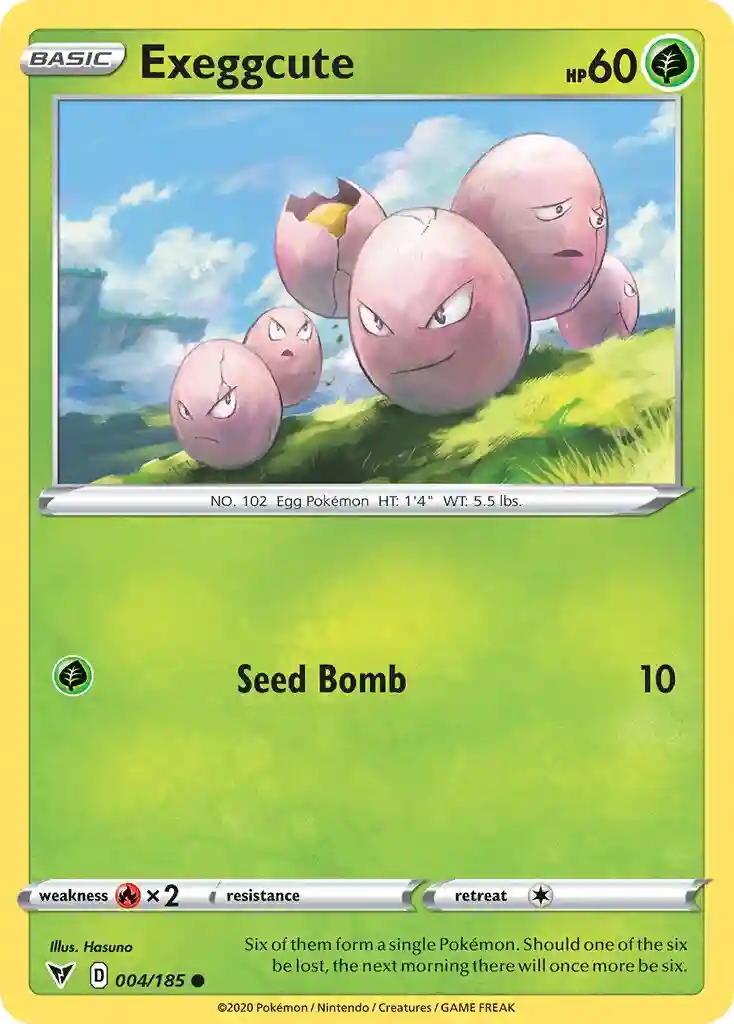 Exeggcute-Reverse Foil (004) 2020 Pokemon Sword & Shield Vivid Voltage