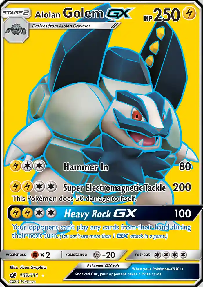 Full Art/Alolan Golem GX