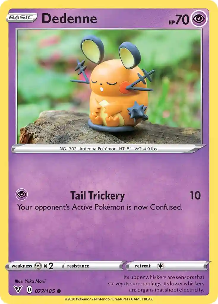 Dedenne-Reverse Foil (077) 2020 Pokemon Sword & Shield Vivid Voltage