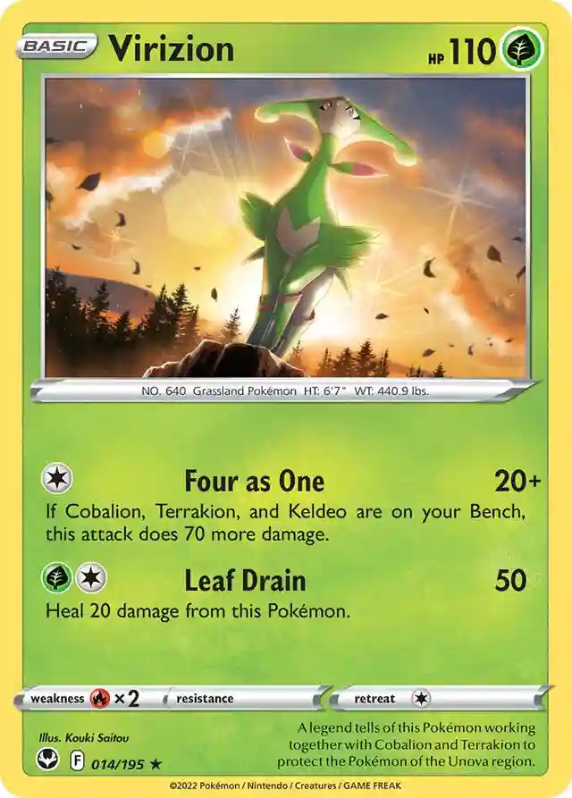 Virizion-Reverse Foil