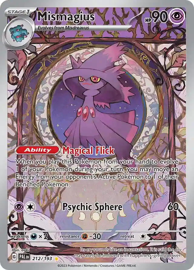 Mismagius Illustration Rare (212) 2023 Pokemon Pal EN-Paldea Evolved
