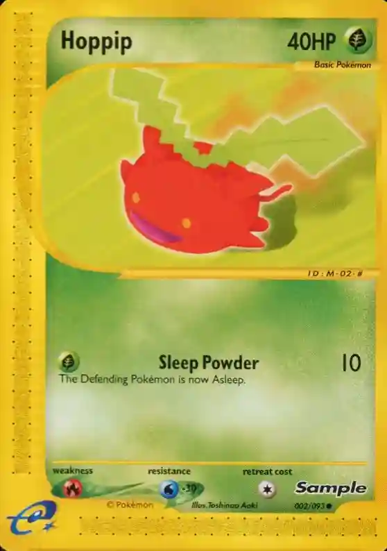 Hoppip (2) 2002 Pokemon E-Card Sample
