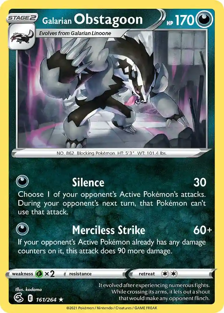 Galarian Obstagoon-Holo