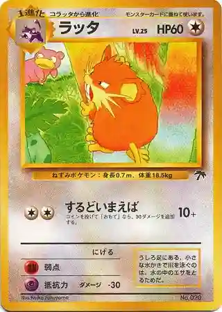 Raticate Southern Island-R.I. (20) 1999 Pokemon Japanese Promo Southern Islands