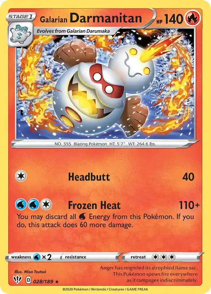 Galarian Darmanitan-Reverse Foil