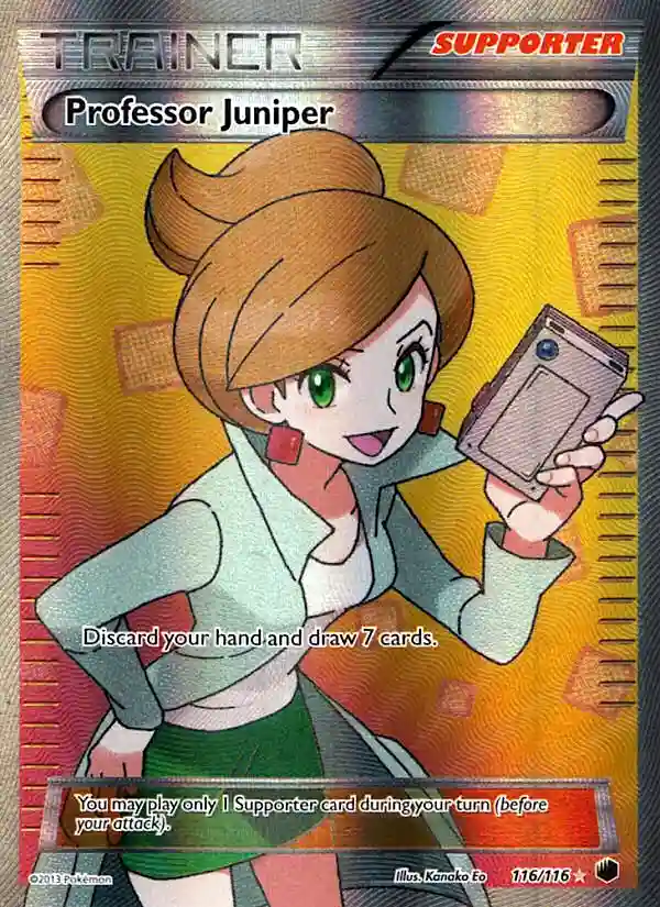 Full Art/Professor Juniper (116) 2013 Pokemon Black & White Plasma Freeze