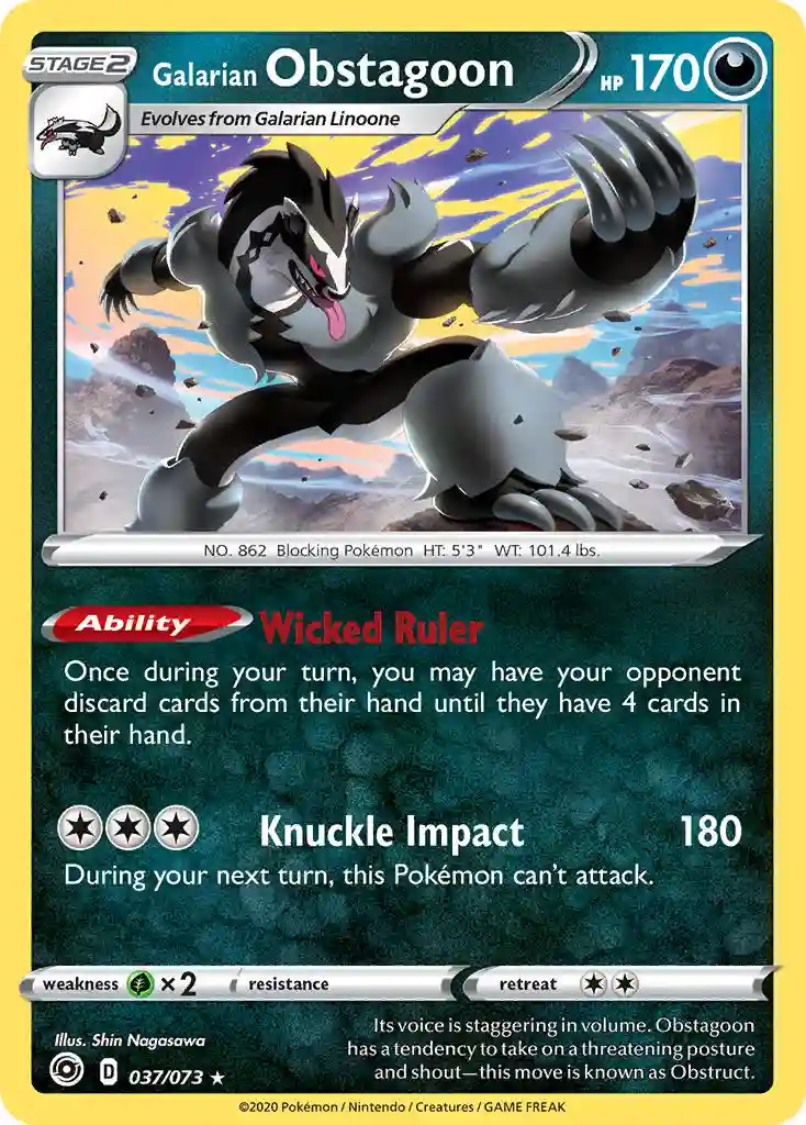 Galarian Obstagoon-Holo