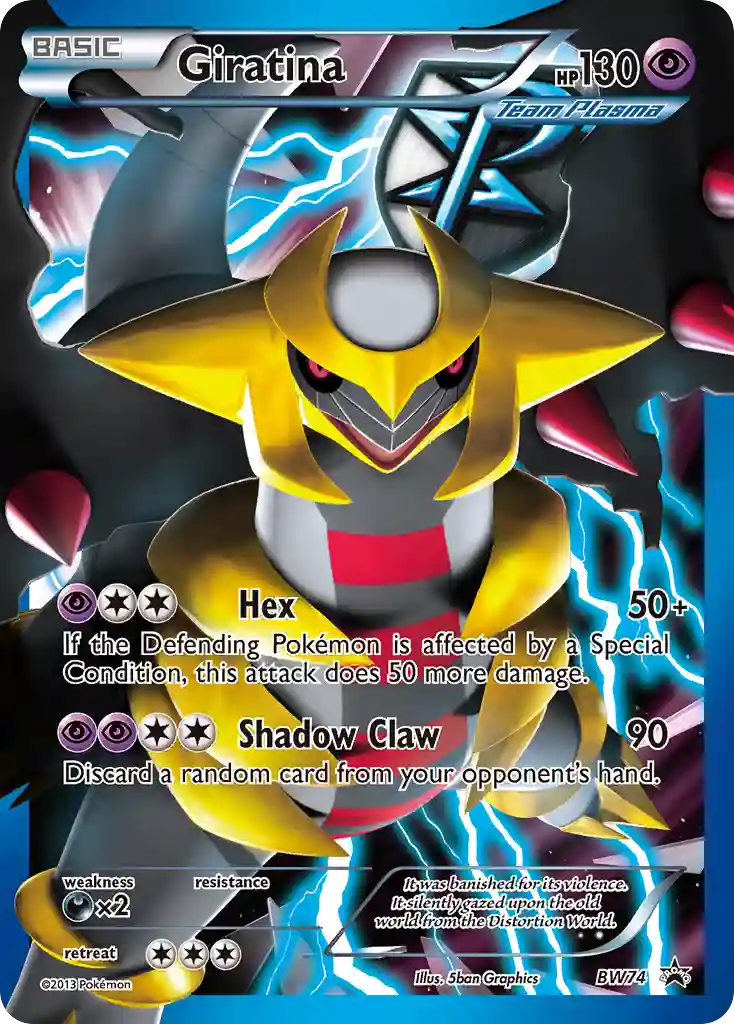 Full Art/Giratina Team Plasma (BW74) 2013 Pokemon Black & White Promo