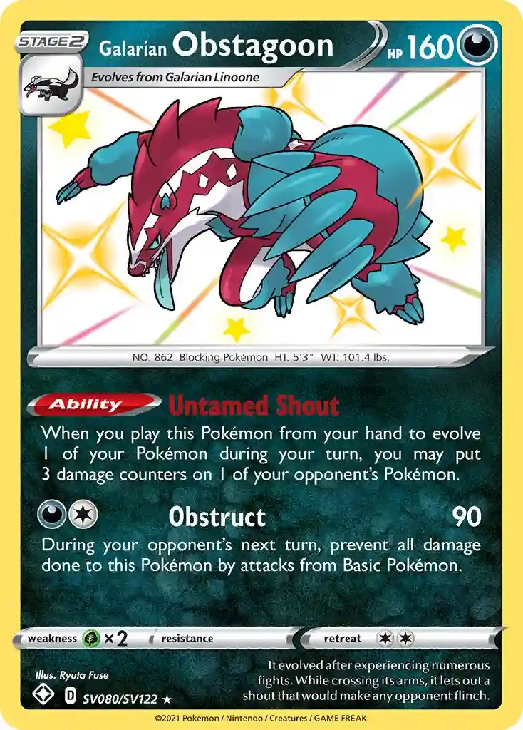 Galarian Obstagoon-Holo