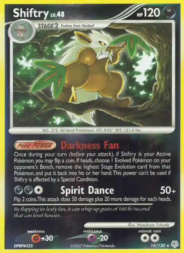 Shiftry-Reverse Foil (14) 2007 Pokemon Diamond & Pearl