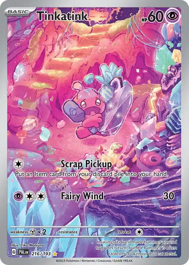 Tinkatink Illustration Rare (216) 2023 Pokemon Pal EN-Paldea Evolved