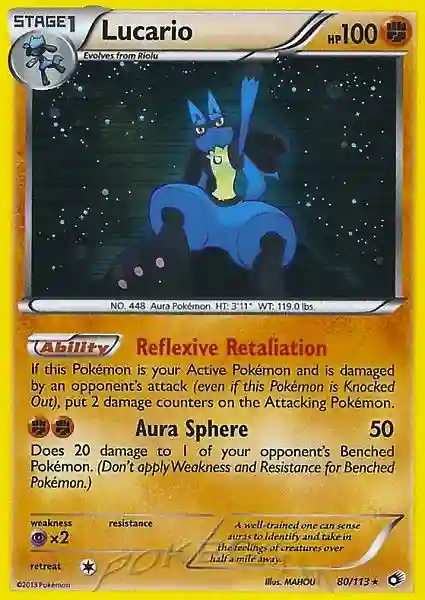 Lucario-Holo (80) 2013 Pokemon Black & White Legendary Treasures