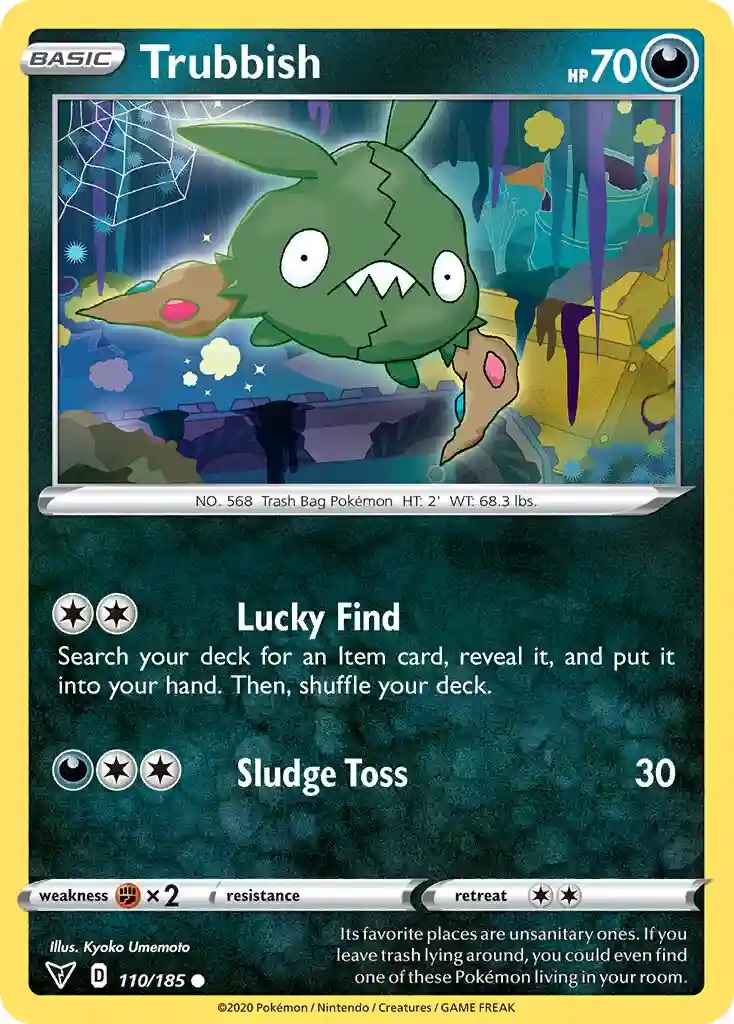Trubbish (110) 2020 Pokemon Sword & Shield Vivid Voltage