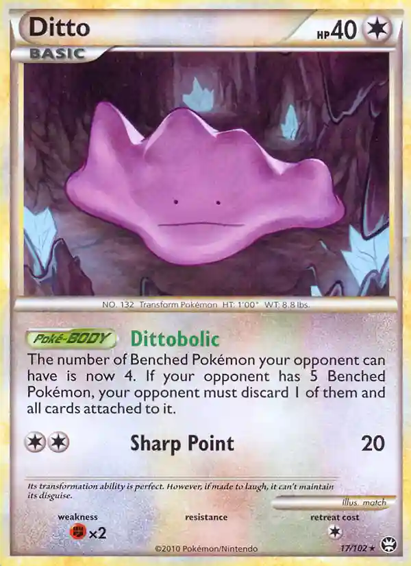 Ditto (17) 2010 Pokemon Heartgold & Soulsilver Triumphant