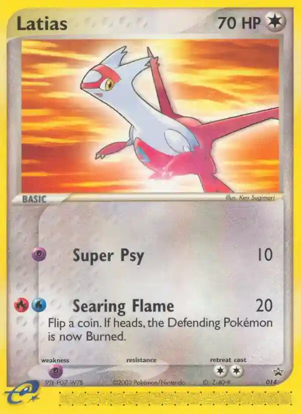 Latias (014) 2003 Pokemon Black Star Promo