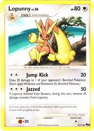 Lopunny-Holo (9) 2009 Pokemon Pop Series 9