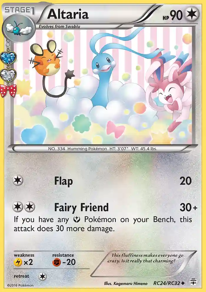altaria pokemon card full art (RC24) 2016 XY Generations Radiant Collection holofoil pattern or surface detail) Altaria ex #253 Prices |