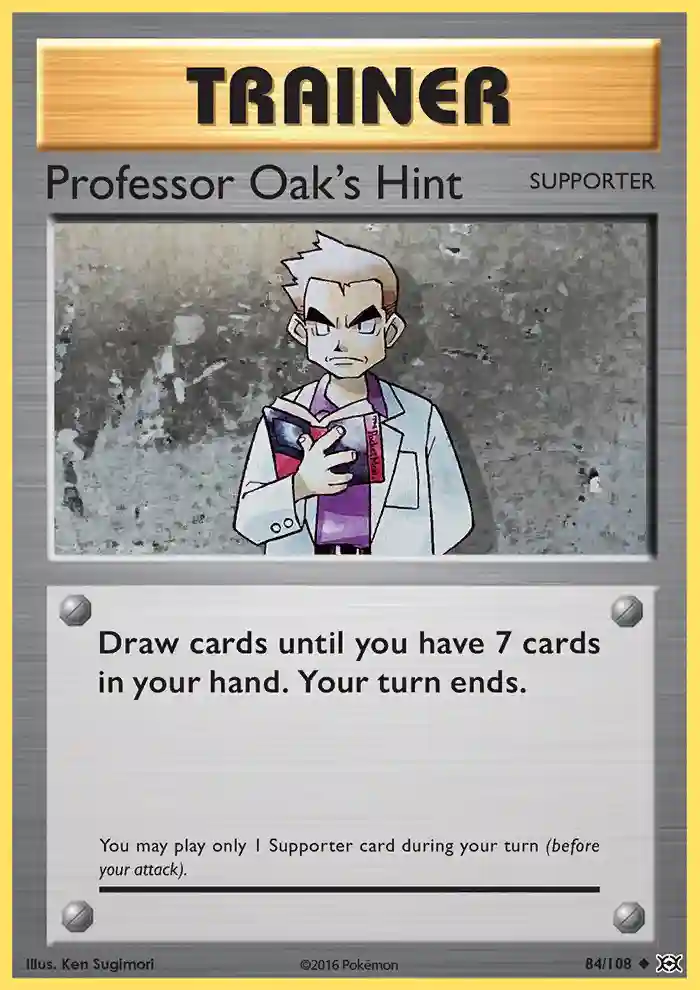 Professor Oak's Hint-Reverse Foil